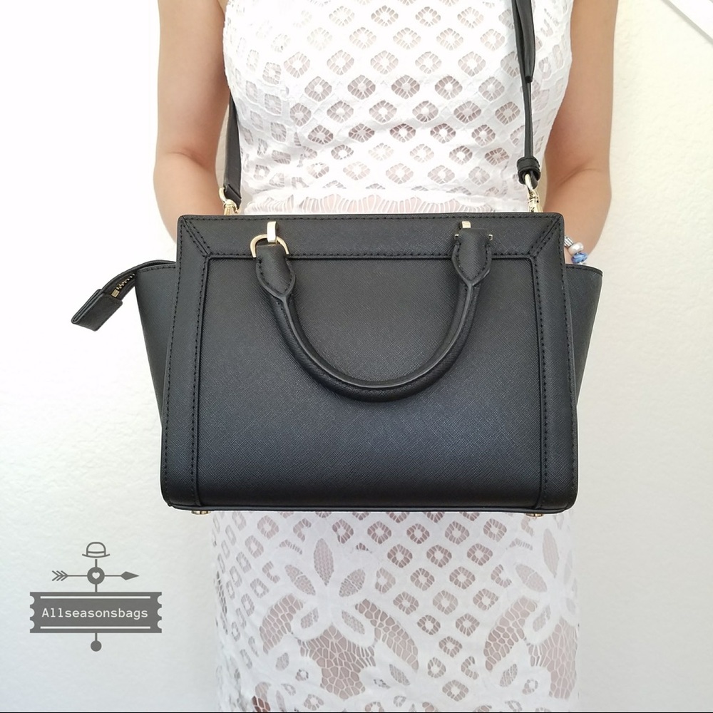 Michael Kors Tina Small messenger satchel black - Picture 3 of 8